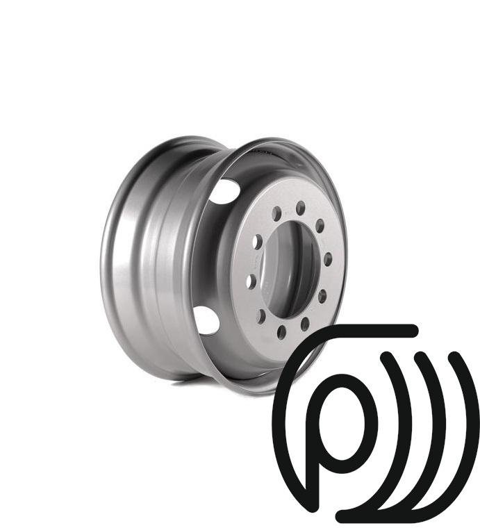 грузовой диск yz whell yz 9x22,5 10x335 et175 dia 281 (18mm) external valve