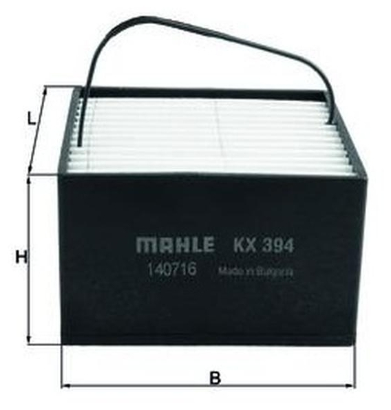 Купить фильтр топливный mahle kx394 72352760