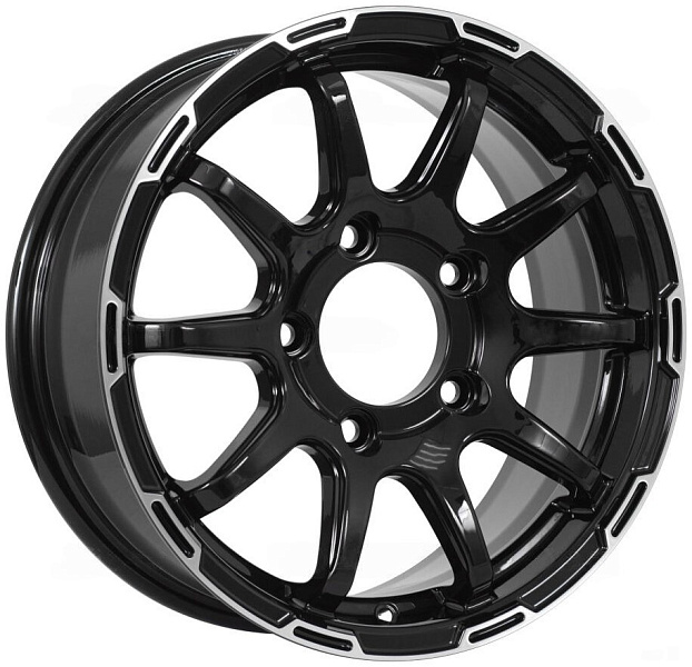 диск kdw kd1660 (кс1113-00) 6.5x16 5x139.7 et40 dia 98.1 (black_front_polished)